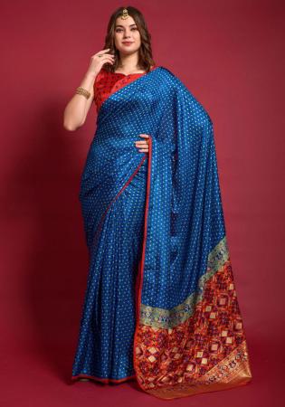 Picture of Taking Silk Steel Blue Saree