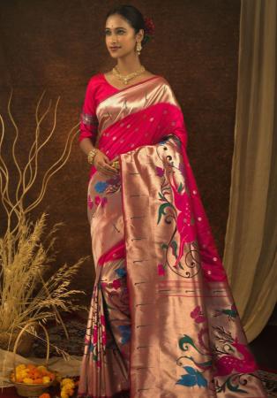 Picture of Sublime Silk Deep Pink Saree