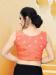 Picture of Shapely Crepe Salmon Designer Blouse