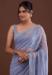 Picture of Magnificent Georgette Slate Grey Saree