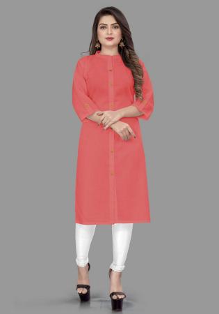 Picture of Bewitching Cotton Pale Violet Red Kurtis & Tunic