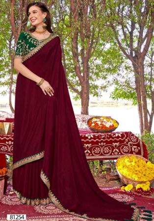 Picture of Appealing Synthetic Maroon Saree