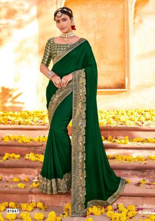 Dark Green Color Designer Saree for Wedding - PreeSmA-sgquangbinhtourist.com.vn