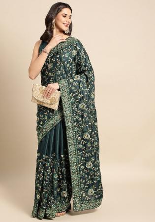 Picture of Lovely Silk Slate Grey Saree