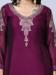 Picture of Pleasing Georgette Purple Straight Cut Salwar Kameez