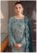 Picture of Georgette Light Slate Grey Straight Cut Salwar Kameez
