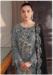 Picture of Georgette Slate Grey Straight Cut Salwar Kameez