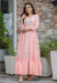 Picture of Gorgeous Cotton Pink Readymade Gown