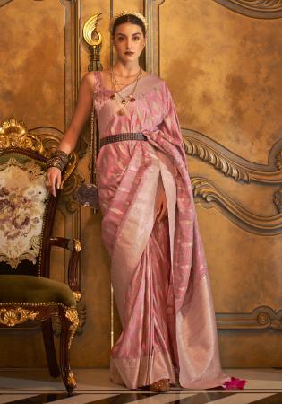 Picture of Fascinating Satin Pale Violet Red Saree