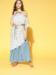 Picture of Appealing Crepe & Georgette Off White Readymade Gown