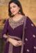 Picture of Pleasing Georgette Purple Anarkali Salwar Kameez