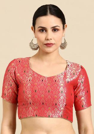 Picture of Fascinating Silk Indian Red Designer Blouse