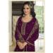 Picture of Pretty Georgette Purple Straight Cut Salwar Kameez