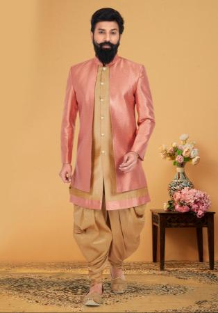 Picture of Ideal Silk Burly Wood Indo Western
