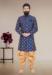 Picture of Statuesque Silk Blue Indo Western