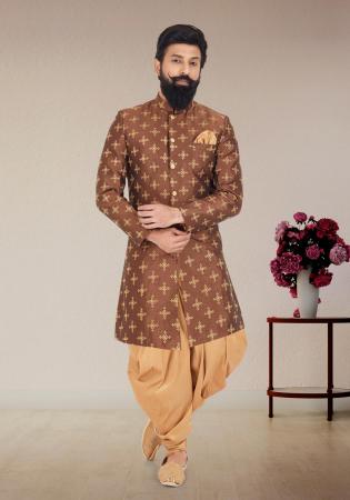 Picture of Lovely Silk Sienna Indo Western