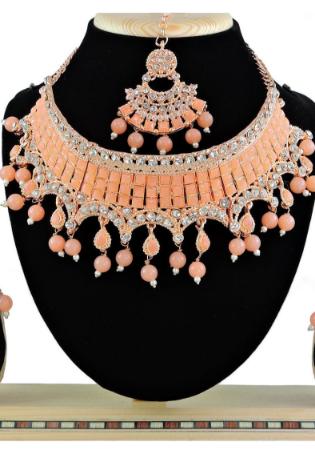 Picture of Ravishing Sandy Brown Necklace Set