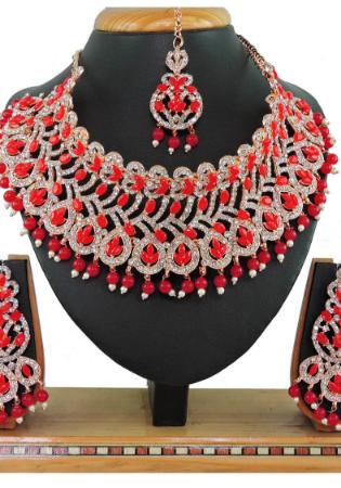 Picture of Exquisite Red Necklace Set