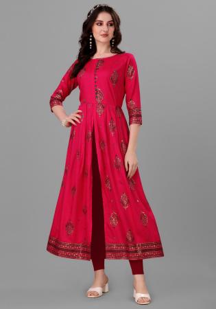 Picture of Graceful Rayon Light Coral Readymade Gown
