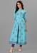 Picture of Fine Rayon Medium Turquoise Readymade Gown