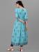 Picture of Fine Rayon Medium Turquoise Readymade Gown