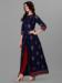 Picture of Pleasing Rayon Midnight Blue Readymade Gown