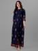 Picture of Pleasing Rayon Midnight Blue Readymade Gown