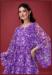 Picture of Georgette & Silk Dark Orchid Readymade Gown