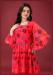 Picture of Georgette & Silk Light Coral Readymade Gown