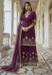Picture of Magnificent Georgette Brown Straight Cut Salwar Kameez