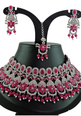 Picture of Amazing Pink Necklace Set