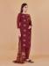 Picture of Lovely Cotton Brown Straight Cut Salwar Kameez