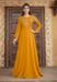 Picture of Nice Georgette Dark Golden Rod Readymade Gown