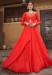 Picture of Gorgeous Georgette Crimson Readymade Gown
