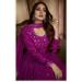 Picture of Magnificent Georgette Purple Anarkali Salwar Kameez