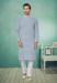 Picture of Comely Silk Light Slate Grey Kurtas