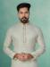 Picture of Enticing Silk Silver Kurtas
