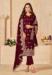 Picture of Comely Cotton Maroon Straight Cut Salwar Kameez