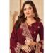 Picture of Comely Cotton Maroon Straight Cut Salwar Kameez