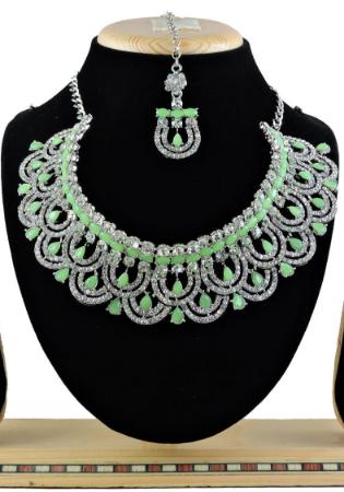 Picture of Wonderful Dark Sea Green Necklace Set