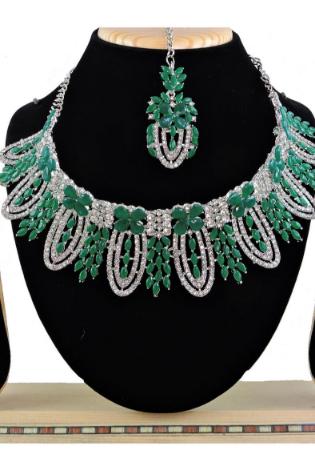 Picture of Ravishing Forest Green Necklace Set