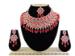 Picture of Elegant Indian Red Necklace Set