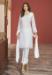 Picture of Charming Georgette White Straight Cut Salwar Kameez