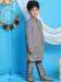 Picture of Alluring Georgette Light Slate Grey Kids Kurta Pyjama