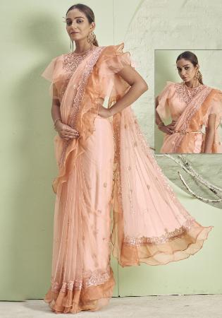 Picture of Admirable Lycra Wheat Saree
