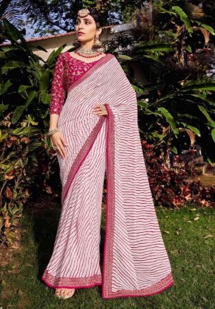Picture of Comely Georgette Thistle Saree