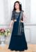 Picture of Lovely Georgette Navy Blue Kids Lehenga Choli