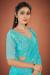 Picture of Bewitching Georgette Turquoise Saree