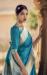 Picture of Lovely Satin & Silk Sky Blue Saree
