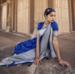 Picture of Excellent Satin & Silk Dark Blue Saree